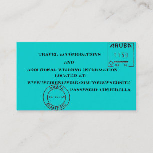 Luggage Tags wedding inserts