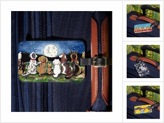 Luggage Tags with Animal and Rabbit Designs