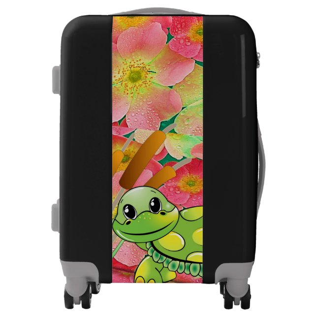 Luggage Turtle Floral (Front)