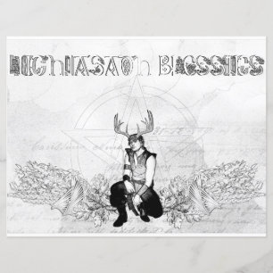 Lughnasadh Blessings Celtic Wicca Coloring Paper