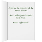 Lughnasadh Goddess Tailtiu Cards (Inside (Right))