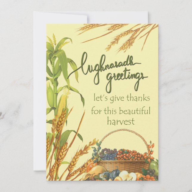 Lughnasadh greetings card (Front)