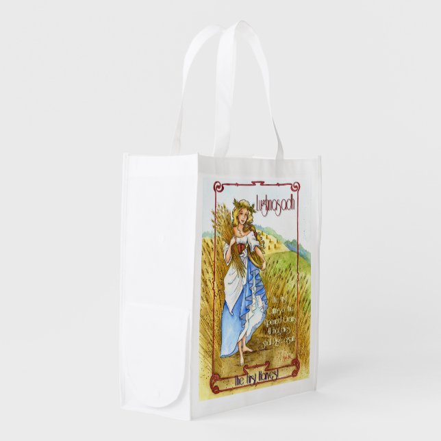 Lughnasadh maiden reusable grocery bag (Front Side)