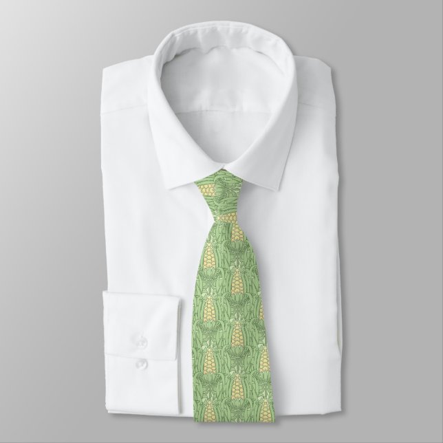 Lughnasadh Sweet Corn Neck Tie (Tied)