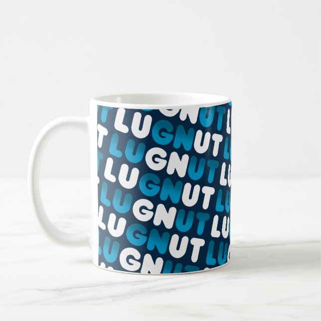 Lugnut Donut Winter Mug NAVY (Left)