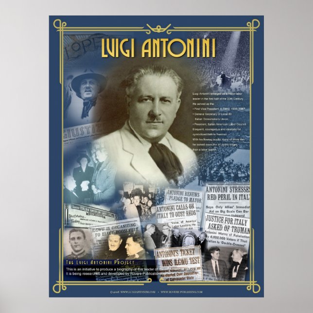 Luigi Antonini Poster (Front)