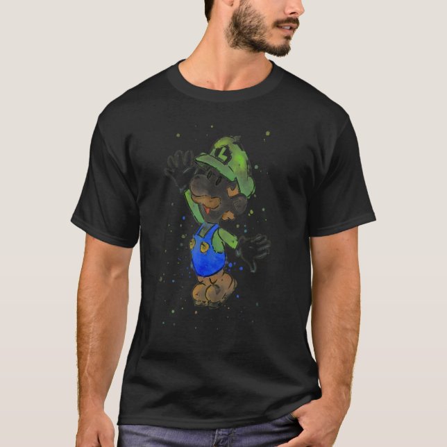 Luigi Watercolor T-Shirt (Front)