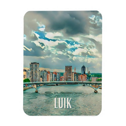 Luik Belgique Photo Vintage  Magnet