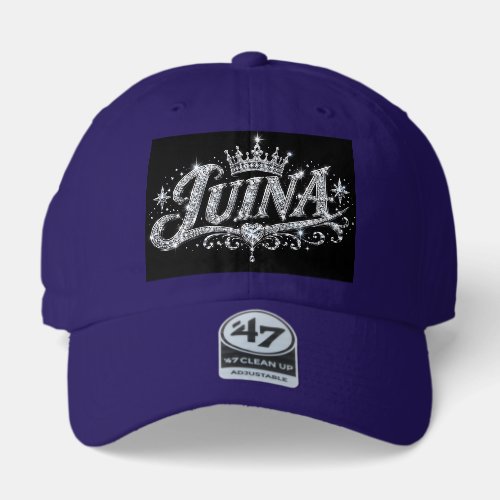 LUINA Luxury Diamond Crown Custom Name Gift 47 Brand Hat
