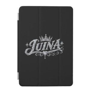 LUINA Luxury Diamond Crown Custom Name Gift iPad Mini Cover