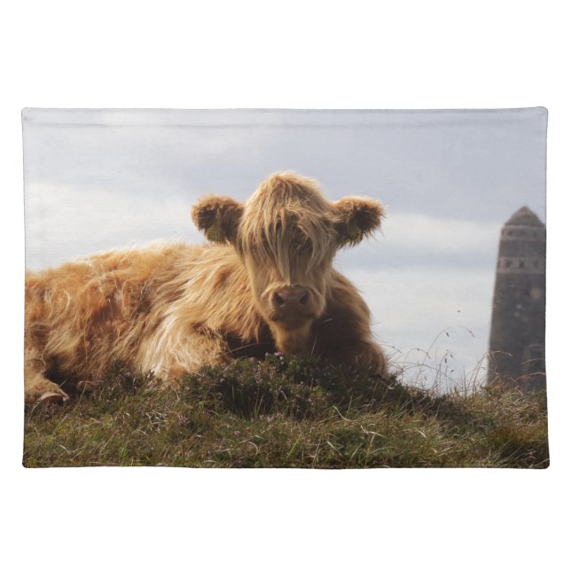 Luing cow on the Isle of Islay, Scotland Placemat (Front)