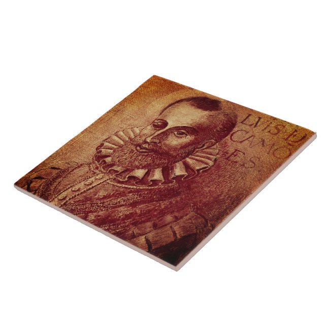Luís de Camões Ceramic Tile (Side)