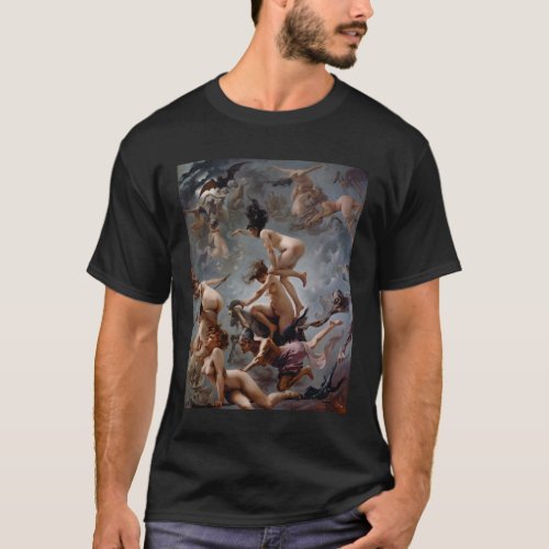 Luis Falero Witches going to their Sabbath Paintin T_Shirt