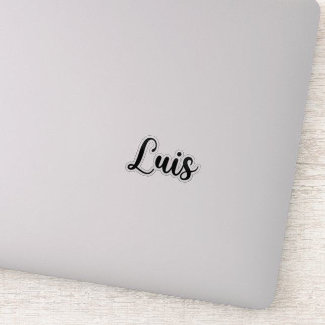 Luis Name - Handwritten Calligraphy Sticker (Detail)