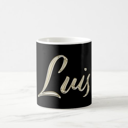 Luis Name whitegold Tasse Teetasse Coffee Coffee Mug