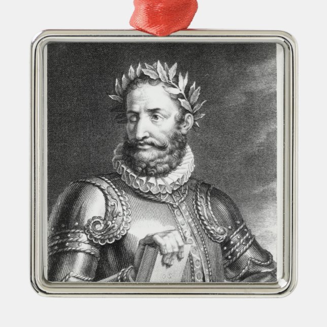 Luiz Vaz de Camoes  engraved by B. Roger Metal Ornament (Front)