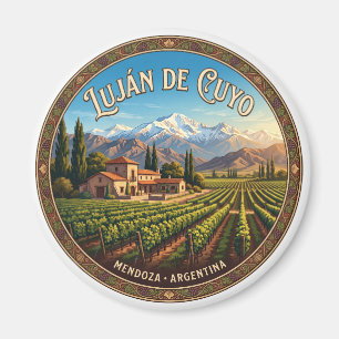 Luján de Cuyo Vineyards Argentina Magnet