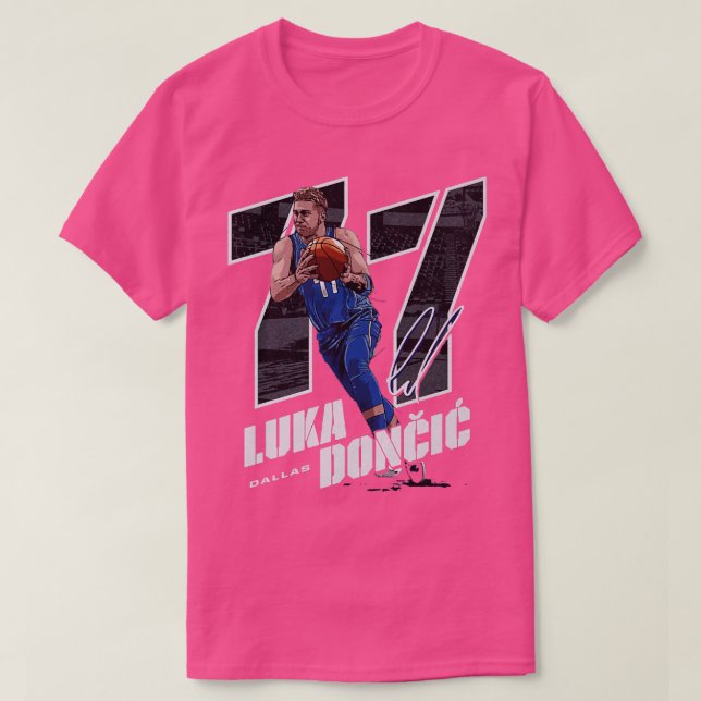 Luka Doncic Dallas Offset TShirt (Design Front)
