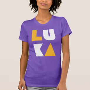 Luka Los Angeles Gold and Purple LA Luka Women's T-Shirt