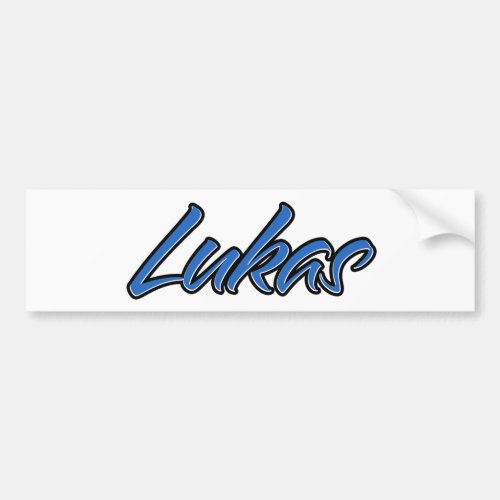 Lukas Name blue Aufkleber Sticker Autoaufkleber