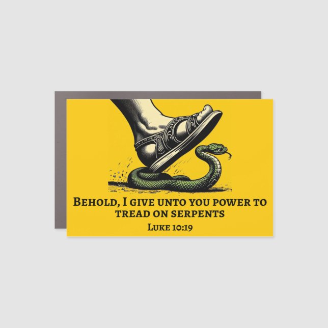 Luke 10:19 Car Magnet - Rectangle (Front)