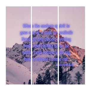 Luke 11:24 KJV Bible Verse Pic Wall Art