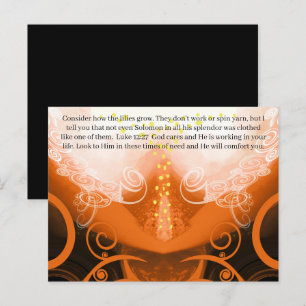 Luke 12:27 Consider how the lilies grow. Postcard