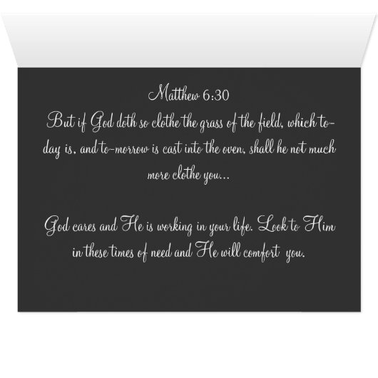 Luke 12:27-Consider the lilies-God Will Comfort (Inside Horizontal (Bottom))