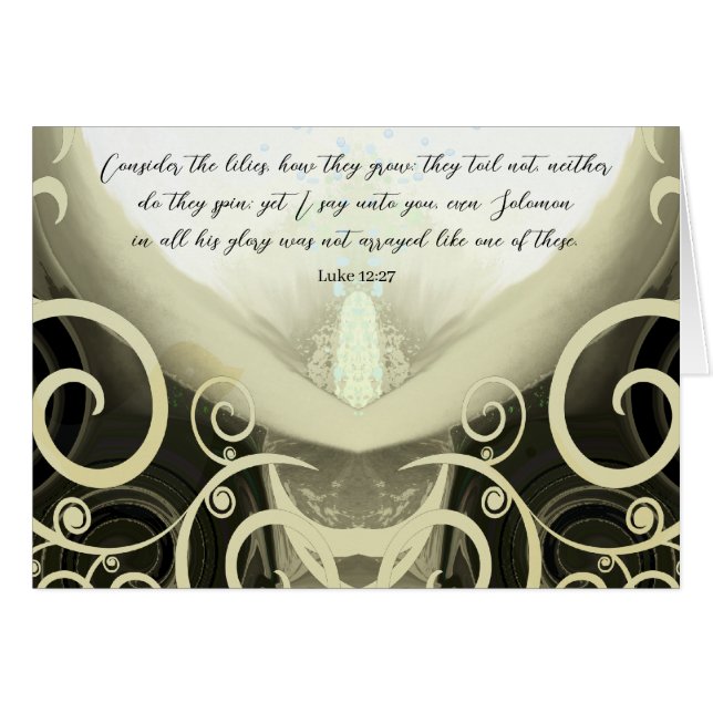 Luke 12:27-Consider the lilies-God Will Comfort (Front Horizontal)
