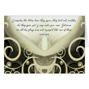 Luke 12:27-Consider the lilies-God Will Comfort Cards