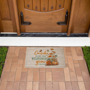 Luke 12:27  fiber doormat