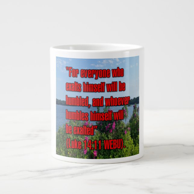 Luke 14:11 WEBU Mug (Front)