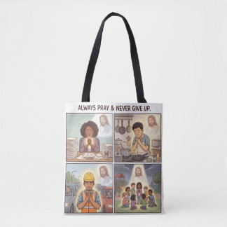 Luke 18:1 tote bag