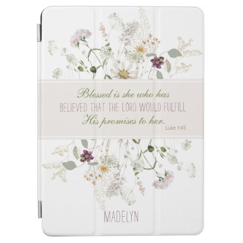 Luke 145 Blessed is She Wildflower iPad Air Cover