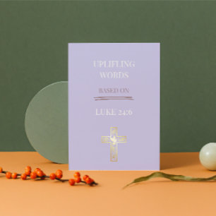 Luke 24:6 Christian Reflection Card