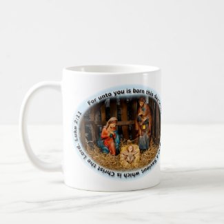 Luke 2:11 Nativity Design Coffee Mug