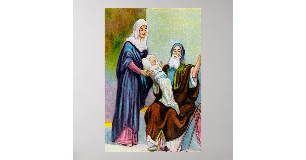 Luke 22535 Simeon Sees God's Salvation Poster Zazzle