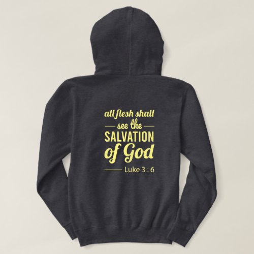 Luke 3  6 Lion Cross Front Hoodie