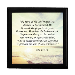 Luke 4:18-19, “The Spirit of the Lord is upon Me" Gift Box