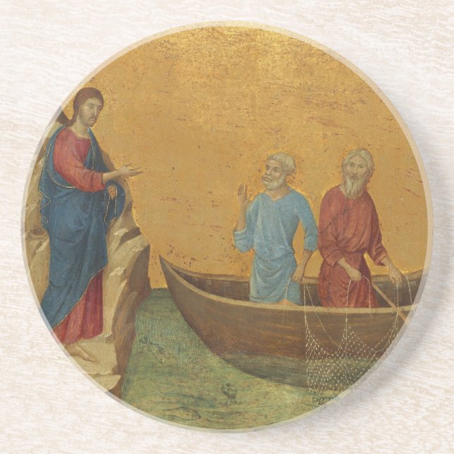 Luke 5:4 drink coaster (Front)