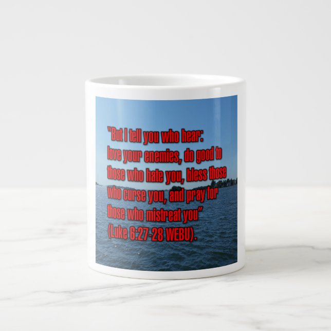 Luke 6:27–28 WEBU Mug (Front)