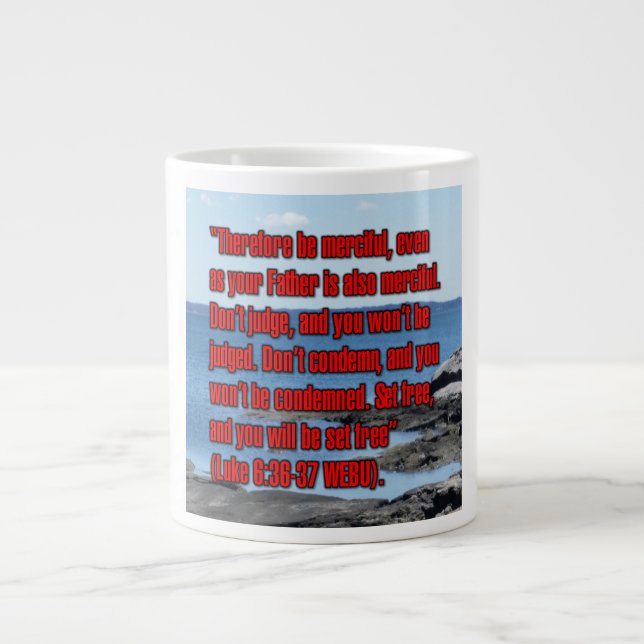 Luke 6:36-37 WEBU Mug (Front)
