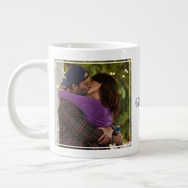 Luke and Lorelai in Love Giant Coffee Mug (Left)