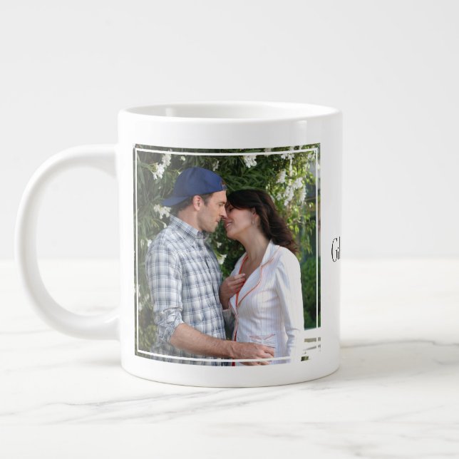 Luke and Lorelai Kiss Giant Coffee Mug (Left)