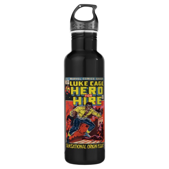 Luke Cage Comic #1 Water Bottle (Front)