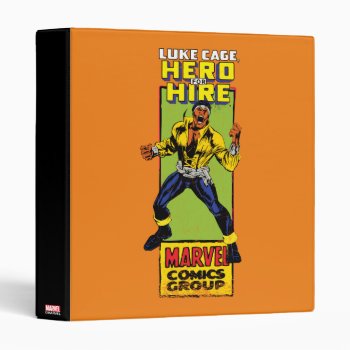 Luke Cage Comic Graphic 3 Ring Binder by marvelclassics at Zazzle
