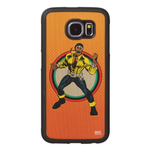 Luke Cage Retro Character Art Carved Wood Samsung Galaxy S6 Case