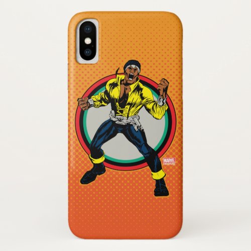 Luke Cage Retro Character Art iPhone X Case