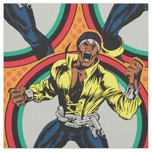 Luke Cage Retro Character Art Fabric