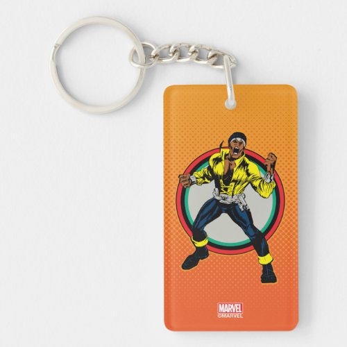 Luke Cage Retro Character Art Keychain